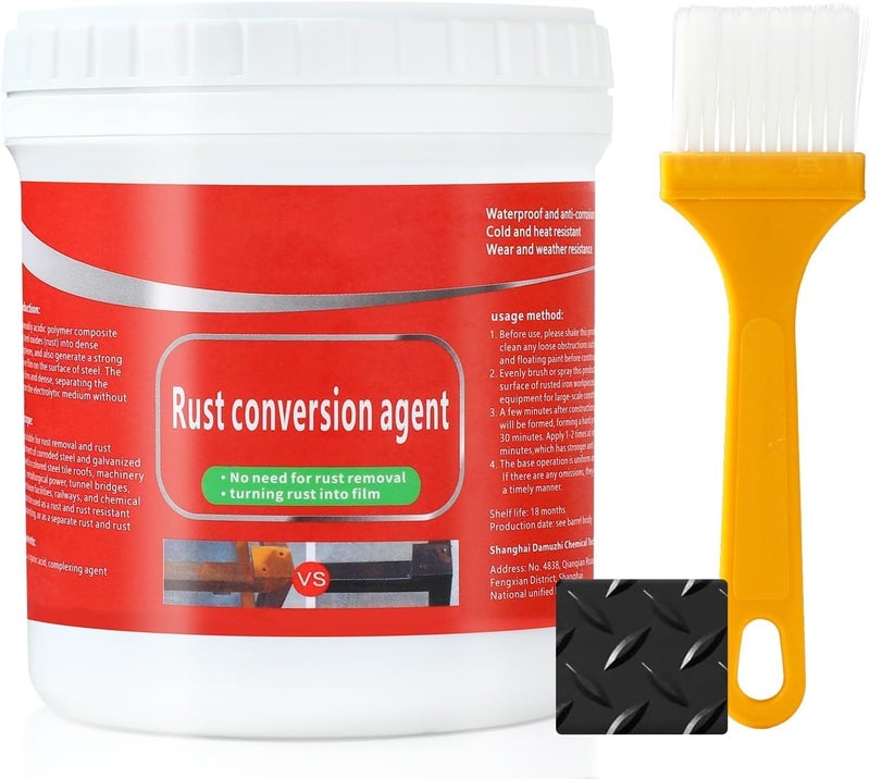 winblot Rust Conversion Agent 300g, Multi-Functional Anti-Rust Paint, Water-Based Metallic Paint, Rust Remover for Metal,Universal Anti-Rust Paint Rust Removal Conversion Agent (Black) - Image 1